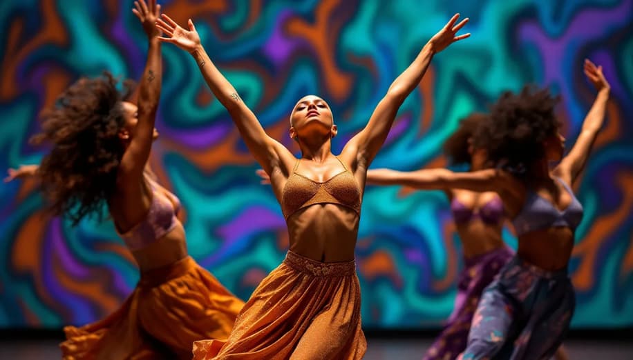 Deaf dancers using movement as a language to communicate and express emotions in ballet.